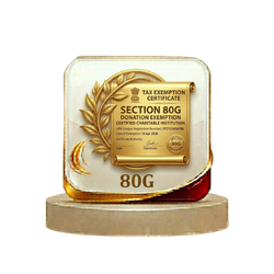 80G donation tax exemption certificate icon for charitable organizations