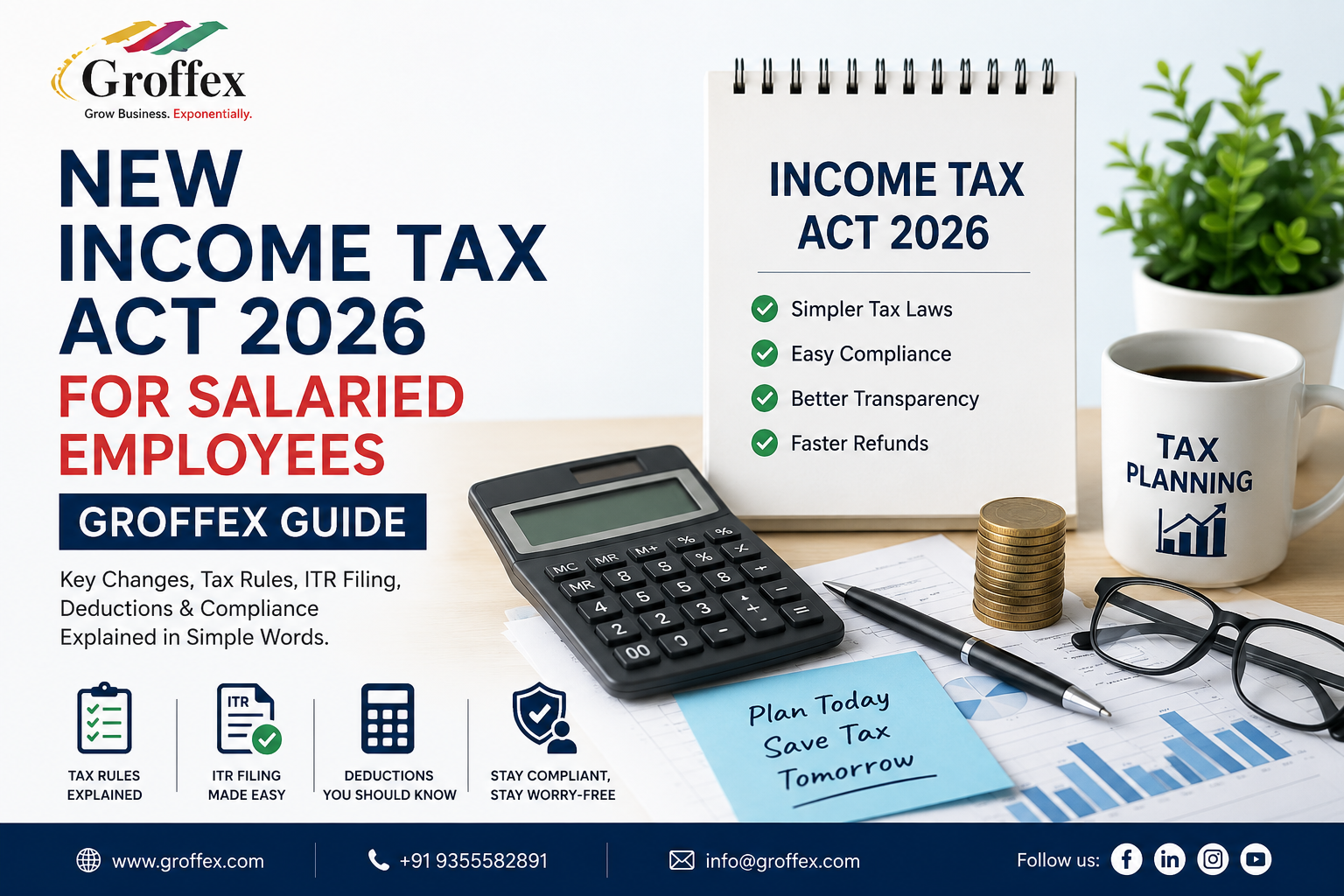 New Income Tax Act 2026 Guide for Salaried Employees by Groffex