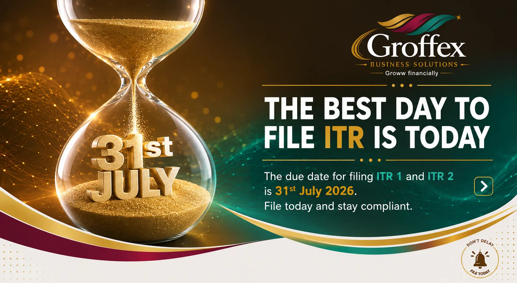 The best day to file ITR is today